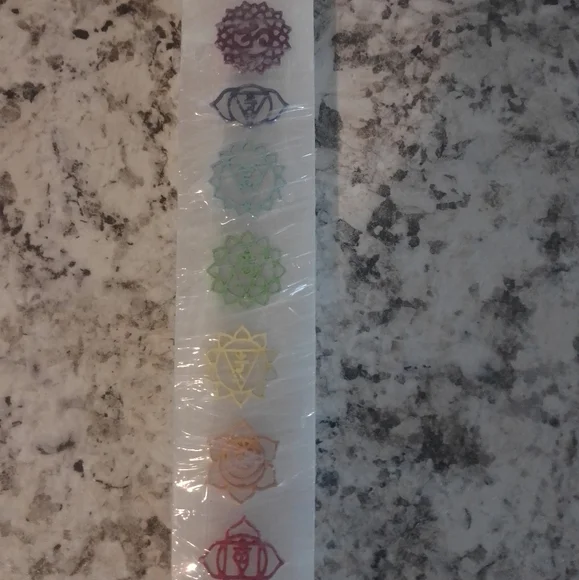 Selenite chakra stick enamel print - Picture 1 of 2